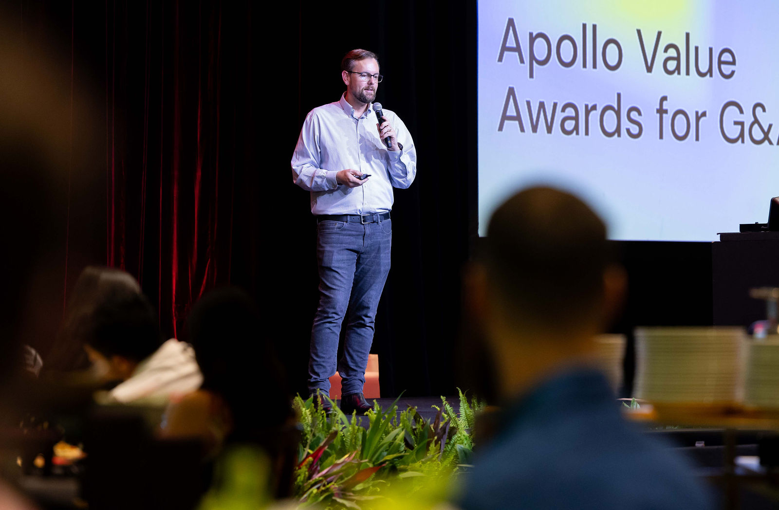 Escenario para lanzamiento corporativo